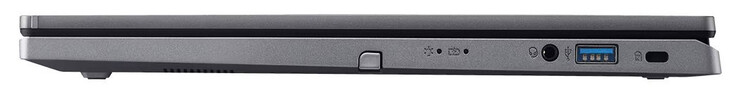 Rechte Seite: Active Stylus, Audiokombo, USB 3.2 Gen 1 (USB-A), Steckplatz für ein Kabelschloss