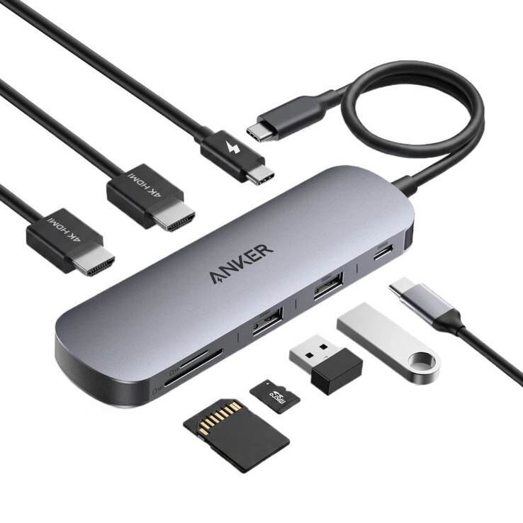 Anker Nano USB-C Hub (8-in-1, Dual Display)