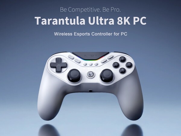 Der GameSir Tarantula Ultra 8K PC verbindet sich via USB-C oder 2,4GHz kabellos