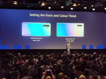 Huawei verarscht auf der IFA 2019 Samsungs Wechsel zum Huawei-Design: Nachher