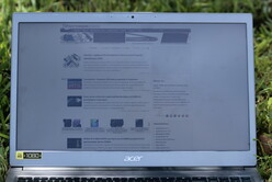 Display bei bewölktem Himmel