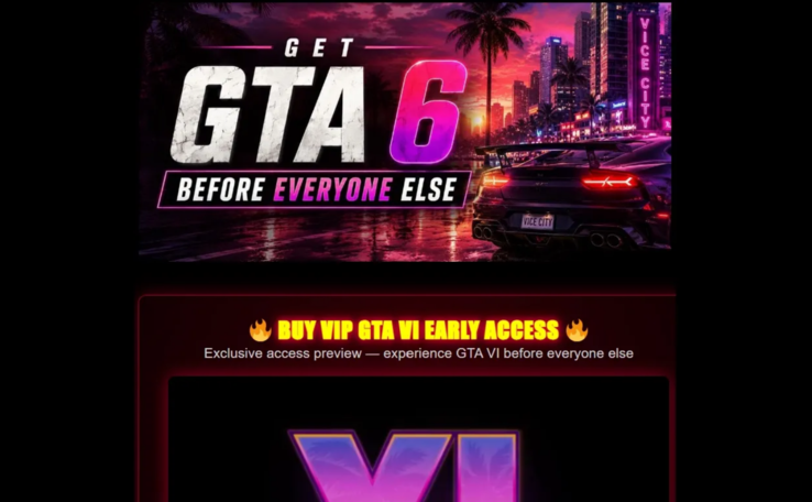 So könnten Fake-Webseiten zu GTA 6 aussehen