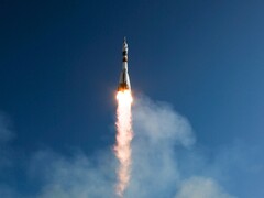 Sojus TMA-16 startet vom Kosmodrom Baikonur in Kasachstan