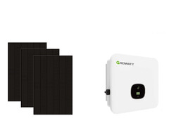 Solaranlage mit bifazialen Doppelglas-Modulen und speicherfähigem Hybrid-Wechselrichter (Bild: Growatt, Sunova Solar)