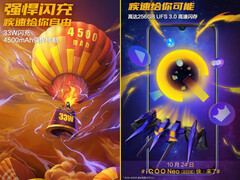 Vivo iQoo Neo 855: Teaser bestätigen UFS 3.0 Speicher und 33 Watt Quick Charge.