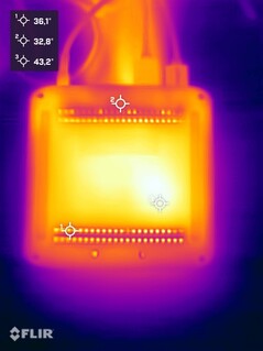 Alliwava GH8 beim Stresstest (Unterseite)