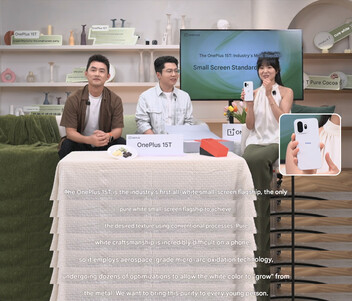 Ein Screenshot aus der Live-Enthüllung des OnePlus 15T (maschinell übersetzt)