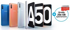 Samsung Galaxy A50 kostet 350 Euro.