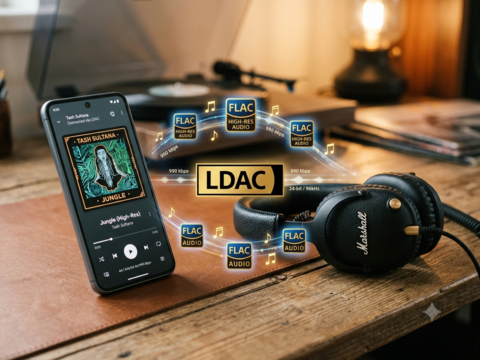 Smartphone streamt Hi-Res-Musik auf Kopfhörer