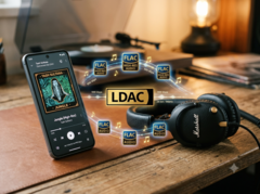 Smartphone streamt Hi-Res-Musik auf Kopfhörer