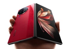 Das Vivo X Fold2 ist in auffälligem Rot erhältlich, neben Varianten in Blau und in Schwarz. (Bild: Vivo)