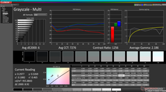 Graustufen vor der Kalibrierung