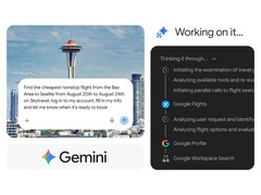 Gemini Spark bearbeitet in Chrome eine Flugsuche und startet die Buchung