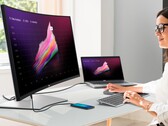 Dell präsentiert den UltraSharp 38 Curved USB-C Hub Monitor (U3824DW). (Bild: Dell)