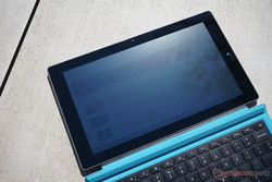 Im direkten Sonnenlicht ist kaum etwas zu erkennen