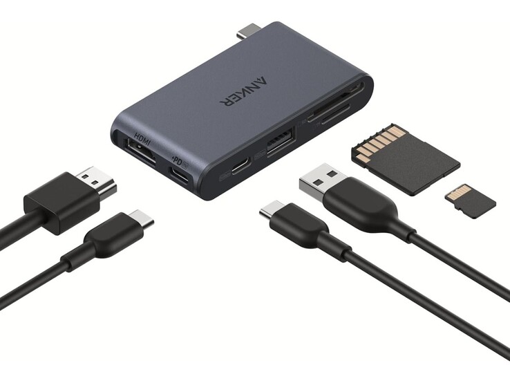 Das Anker Nano USB-C Hub (6-in-1, 5Gbps). (Bildquelle: Anker)