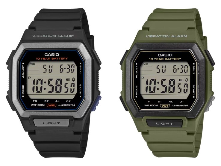 Casio W-738H-1AV (links) und W-738H-3AV (rechts)