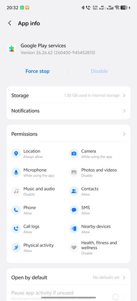 Mit Play Services Version 26.26 funktionierte Google Pay noch.