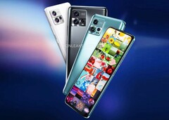 Das Motorola Moto G72 präsentiert sich als Mittelklasse-Smartphone mit 108 MP Triple-Kamera. (Bild: @OnLeaks / Pricebaba)