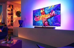 Der Philips OLED+937 setzt auf ein 1.300 Nits helles, 120 Hz schnelles LG OLED.EX-Panel. (Bild: Philips)