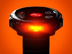 Die Polar Street X Smartwatch besitzt eine LED-Taschenlampe, die auch rot leuchten kann.