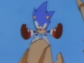 Eine hochskalierte Darstellung des Sonic CD-Openings.