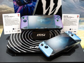 MSIs neue Versionen des Claw 8 AI+ in Glacier Blue und Void Purple werden auf der CES 2026 in Las Vegas vorgestellt. (Bildquelle: MSI)
