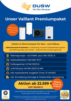 Vaillant Wärmepumpen-Komplettpaket mit Speicher, Montage und Fördermittelservice (Werbebanner)