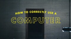 Apple erklärt, wie man einen Computer &quot;korrekt&quot; benutzt. (Bild: Apple)