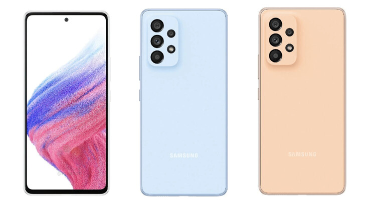 Neben weiß und schwarz, wird es das Galaxy A53 auch in blau und orange geben (Bilder: Winfuture)