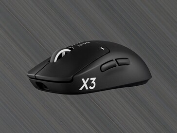 Logitech G Pro X3 Superstrike Gaming-Maus in der Seitenansicht