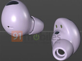 Ein Leak liefert animierte 3D-Render der Samsung Galaxy Buds2 Pro. (Bild: 91mobiles)