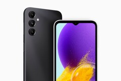 Das Galaxy M44 setzt auf das Samsung-typische Design mit drei einzelnen rückseitigen Kameras. (Bild: Samsung)