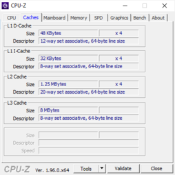 Systeminfo CPU-Z Cache