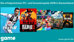 Jahrescharts der 20 meistverkauften PC- und Konsolenspiele 2018 in Deutschland.