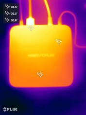 Minisforum AI X1 beim Stresstest (Oberseite)