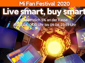 Xiaomi Mi Fan Festival 2020: Ab heute zusätzlich 5 % Rabatt mitnehmen.