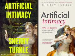 Zwei verschiedene Frontcover des Buches Artificial Intimacy