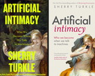 Zwei verschiedene Frontcover des Buches Artificial Intimacy