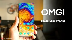 Komplett ohne Ränder: Eine geleakte Samsung-Präsentation zeigt Pläne für ein komplett randloses Smartphone in der Zukunft. (Bild: Techdroider)