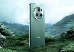 Das Honor Magic5 Pro packt drei 50 MP Kameras in ein rundes Kameramodul. (Bild: Honor)