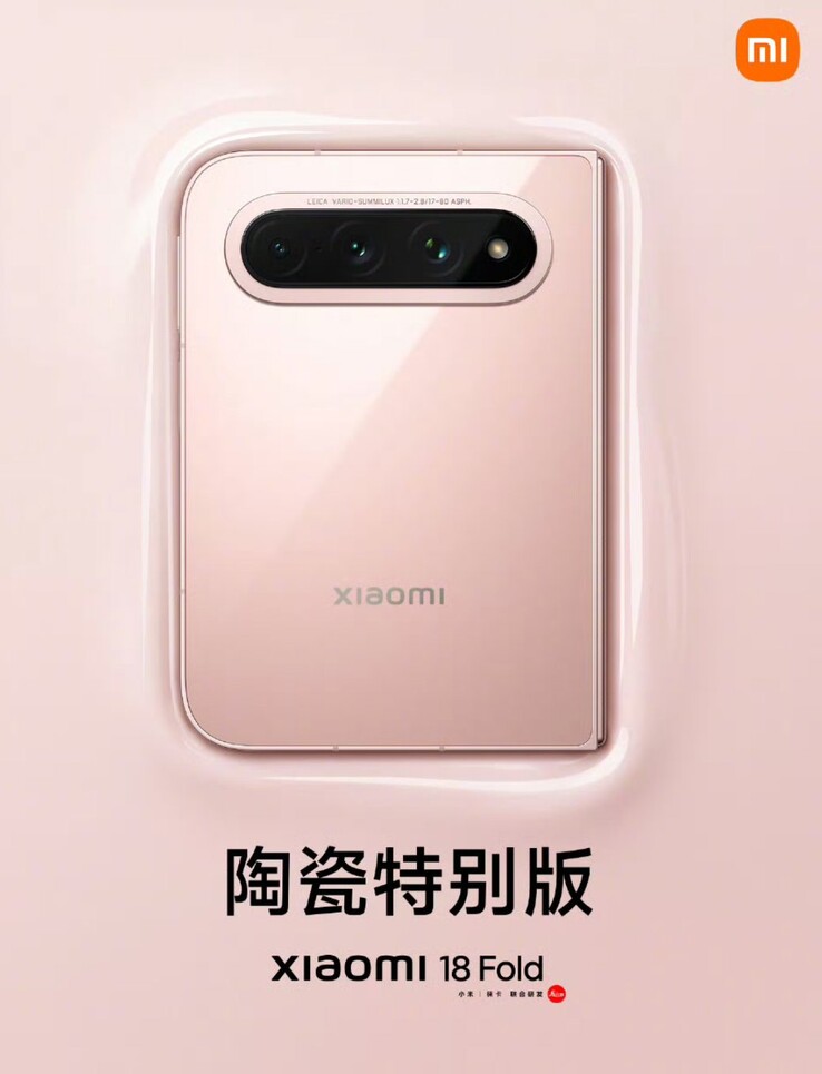 Xiaomi hat kurz vor dem Xiaomi 18 Fold Launch auch die exklusive Keramik-Edition enthüllt.