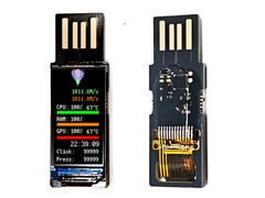 WeAct Display FS: Zusatzdisplay in USB-Stick-Form (Bildquelle: WeAct, via CNX-Software)