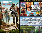 Games-Charts: Landwirtschafts-Simulator 22 und GTA V bleiben auf PlayStation, Xbox und PC beliebt.