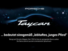 Porsche Taycan: Der Elektrosportwagen Mission E erhält seinen offiziellen Namen.