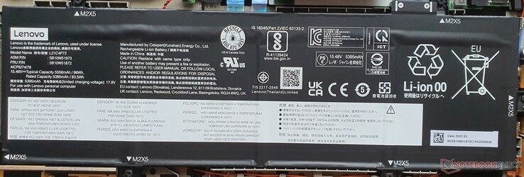 Der größere 86-Wh-Akku ist optional