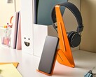 IKEAs neuer orangefarbener MÖJLIGHET Headset- und Tablet-Halter