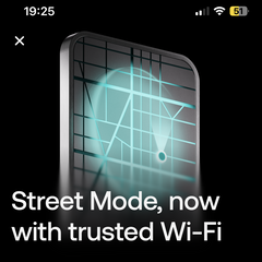 Street Mode kann nun mit WLAN verbunden werden.