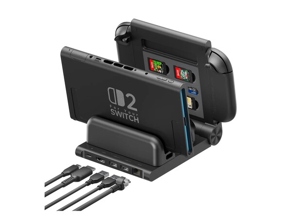 Die Switch 2 Docking-Station kann vier Joy-Cons auf einmal laden