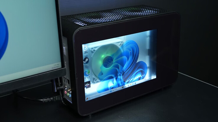 Das Display zeigt weiße Bildbereiche transparent an (Bildquelle: AquaTouch)